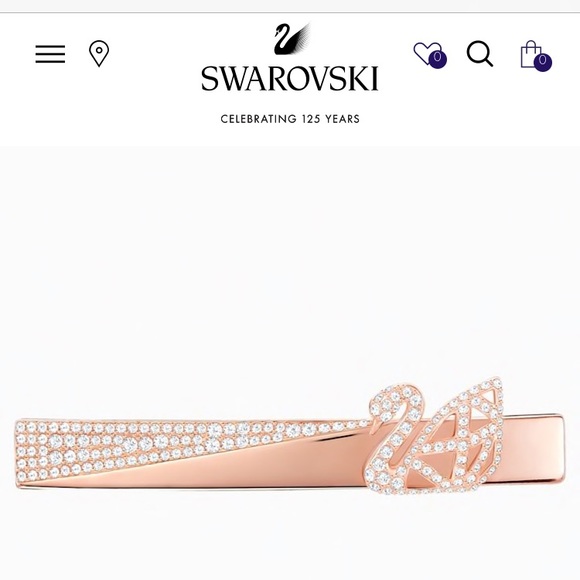 NWT Swarovski swan facet hair clip - Picture 7 of 7